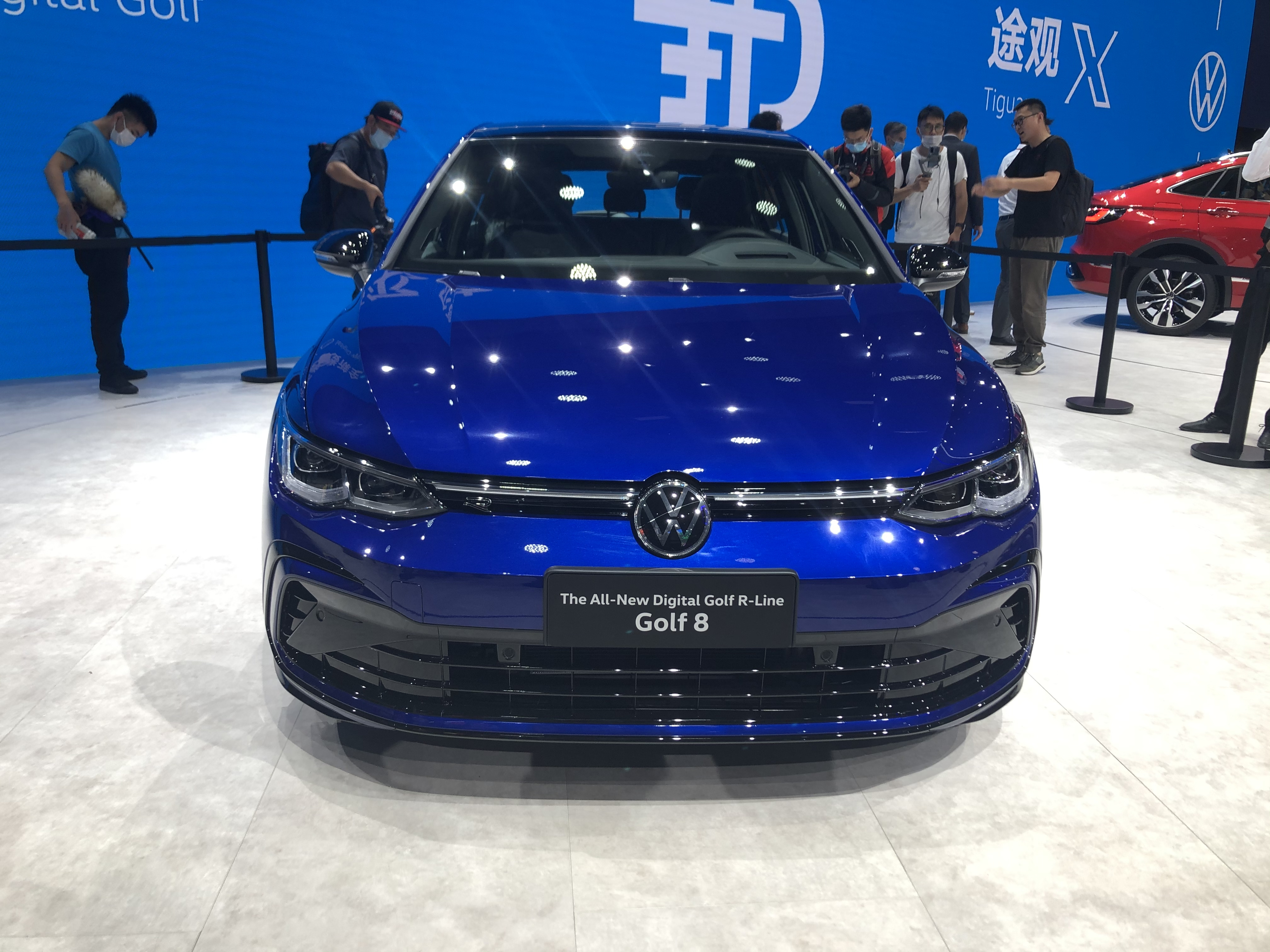 高尔夫8r-line,高尔夫R-Line 北京车展实拍-新双联屏设计理念 新高尔夫r-line