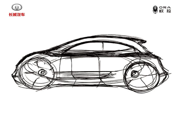或由前保時捷設計師操刀長城歐拉新車盡顯復古未來主義風格
