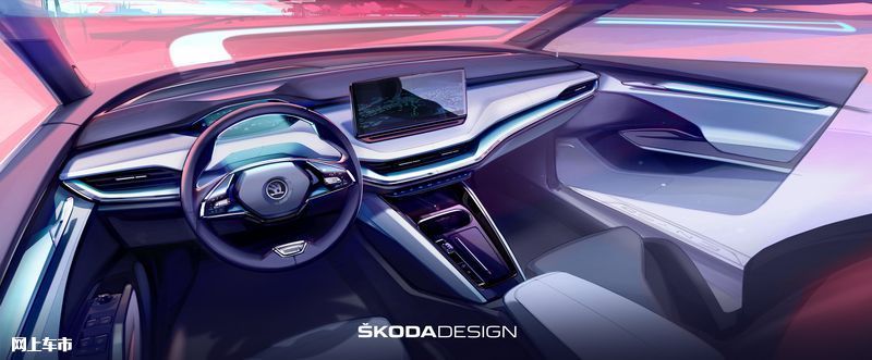 <a href=https://www.qzqcw.com/z/sikeda/ target=_blank class=infotextkey>斯柯达</a>全新电动SUV设计图 搭双电动机/9月1日发布-图8
