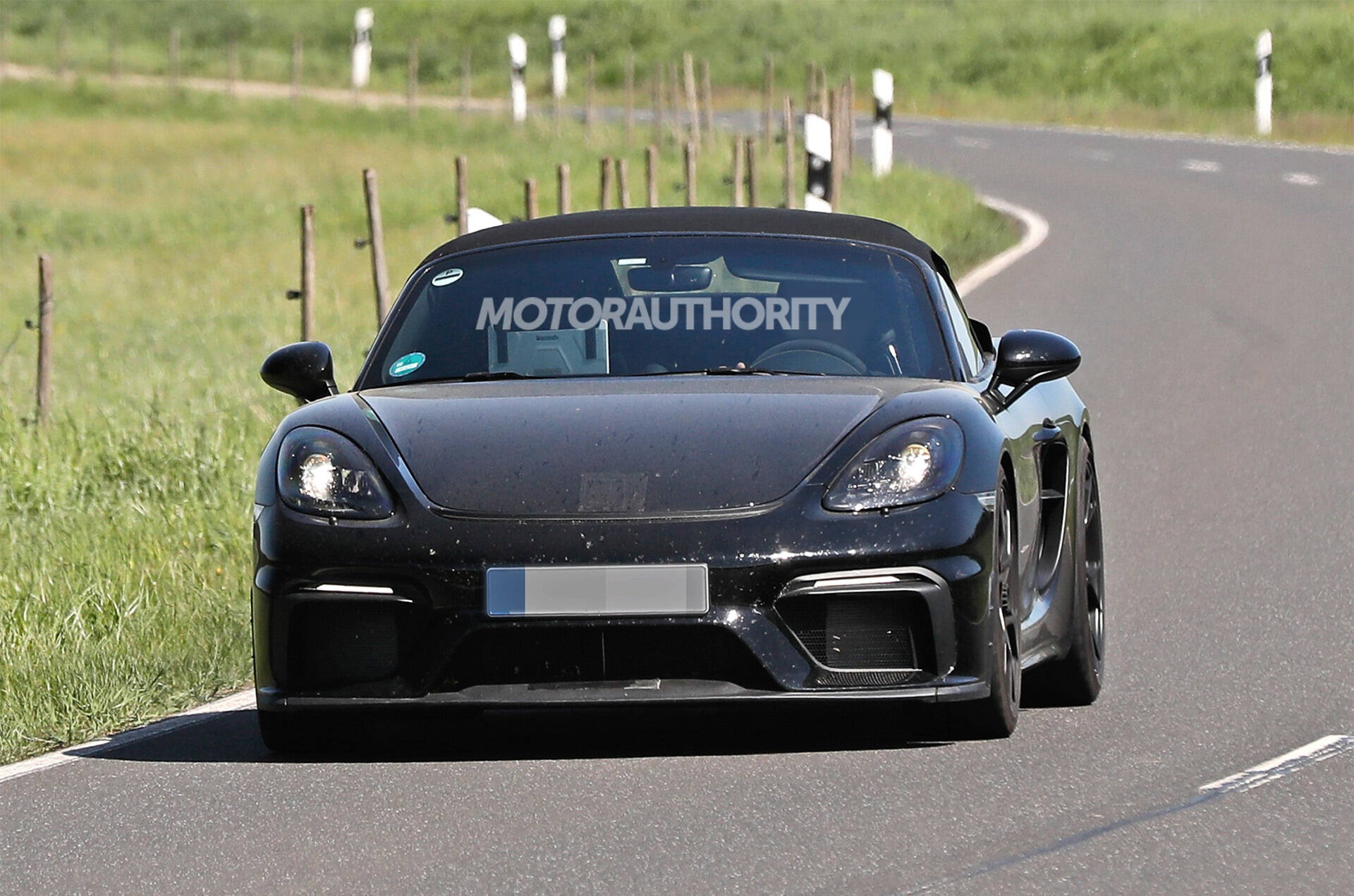 保时捷718boxsterspyderrs谍照