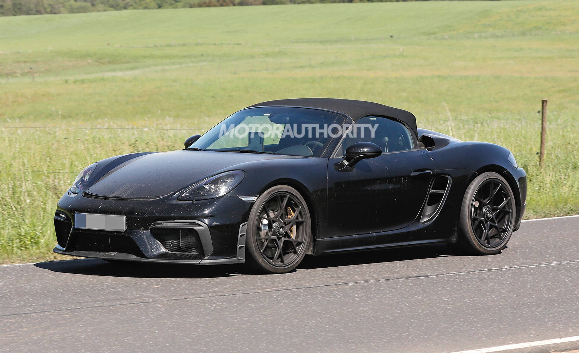 保时捷718boxsterspyderrs谍照