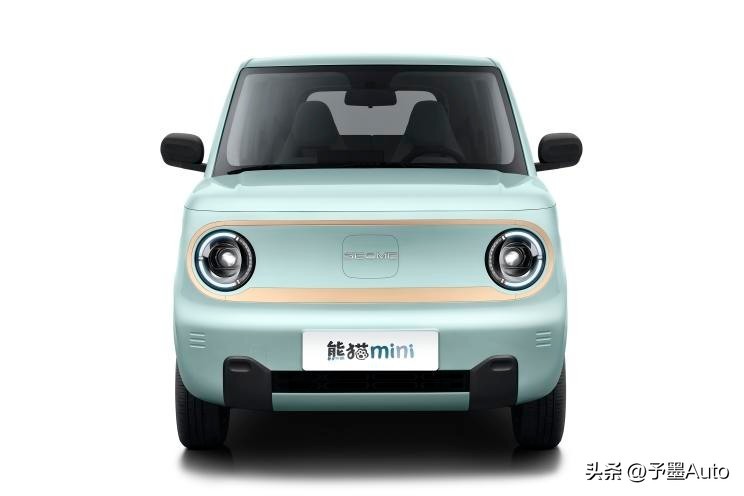 吉利熊貓mini官圖,定位微型純電車,造型乖巧可愛