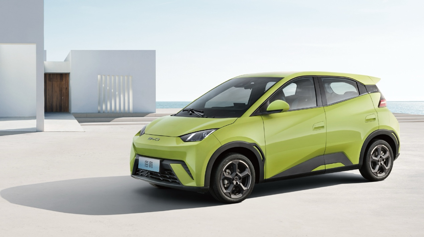 比亚迪海鸥1月获a00级车型和纯电轿车月销冠军成为a00级市场的一面