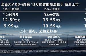 启辰全新大V DD-i虎鲸上市 以旧换新价9.99万起 纯电续航同级最长