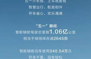 “五一”期间 华为乾崑智能辅助泊车使用次数超340万次