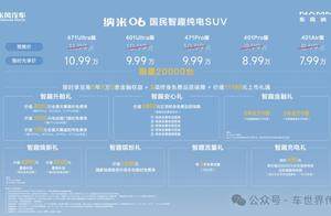 央企掀桌价7.99万起！纳米06上市即交付 电动尾门/全景天幕限时送