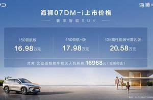 标配云辇-C、全系可选无人机 海狮07DM-i上市16.98万起