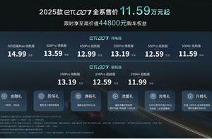 2025款东风奕派eπ007焕新上市 11.59万元起售