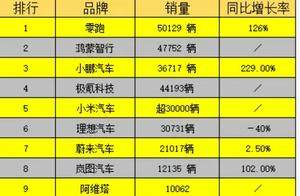 7月新能源销量：零跑登顶，鸿蒙智行狂卖4.7万紧追，理想暴跌40%