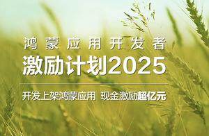 鸿蒙派发上亿激励金，中小开发者的生态入场券