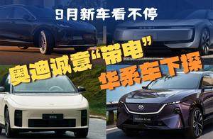 奥迪诚意“带电”，华系车下探，9月新车看不停