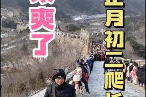 太爽了！突如其来的大雪，让正月初二登八达岭长城变成了爬长城！#今天是大年初二