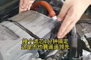 换个滤芯1分钟搞定，这是不也算遥遥领先！ #汽车保养与维修