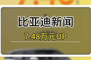 比亚迪元UP7.48万带车身电池一体化技术，天塌了！ #比亚迪 #元Up