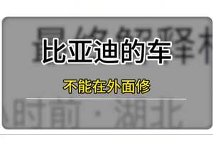 比亚迪的车连螺丝都要换原厂的？ #比亚迪 #比亚迪维修 #比亚迪售后？