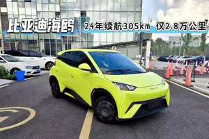 比亚迪海鸥，24年上牌，续航305km，一手2.8万公里！1公里5分钱的新能源电车
