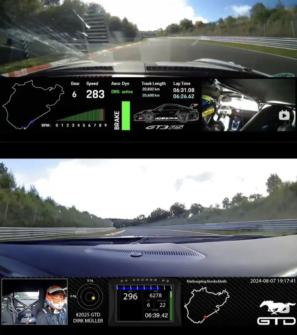 Mustang GTD加入纽北“6分俱乐部”，已能吃到911 GT3 RS尾气？