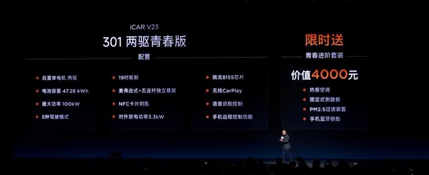 年轻人的大玩具奇瑞iCAR V23上市，9.98万起真心交个朋友