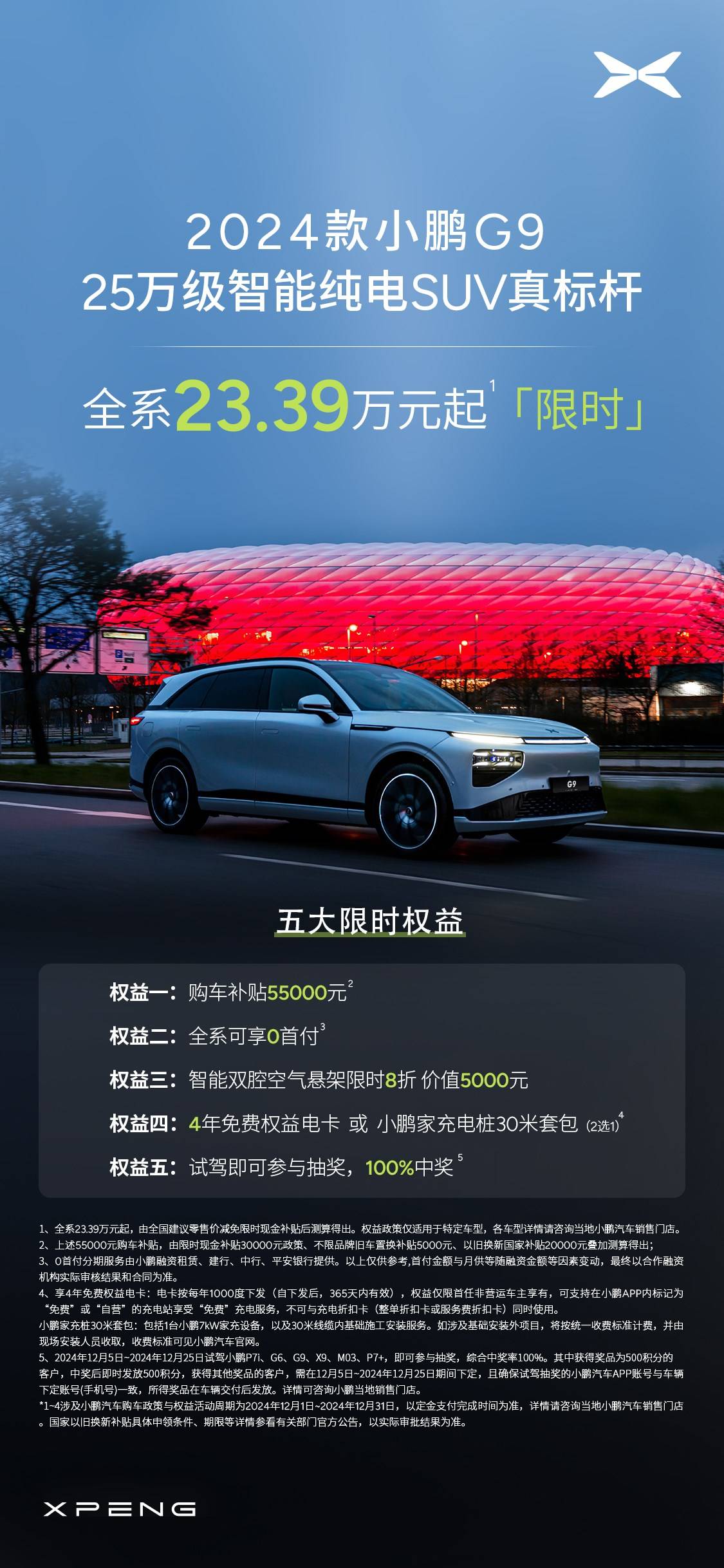 至高优惠6万？小鹏G9双十二促销放福利，“等等党们”是时候入手了！