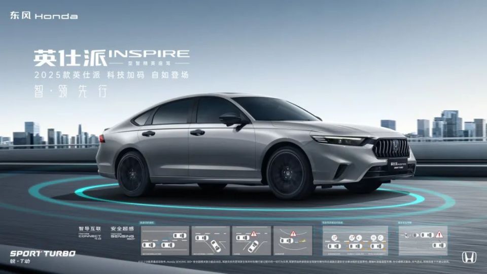搭载最新Honda SENSING 360+ 2025款英仕派燃油版上市