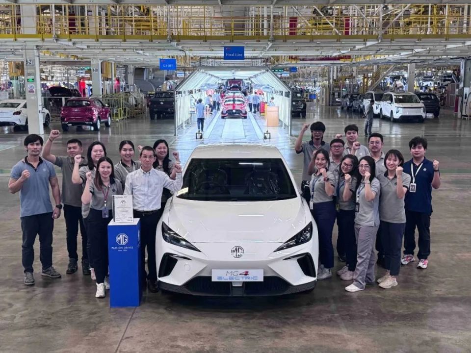 全新MG4 ELECTRIC成首款获得泰国MiT认证的电动汽车