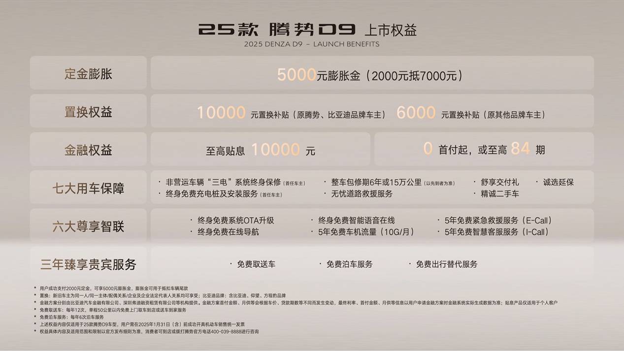 售价33.98万元起！25款腾势D9正式上市，引领中国MPV市场新潮流