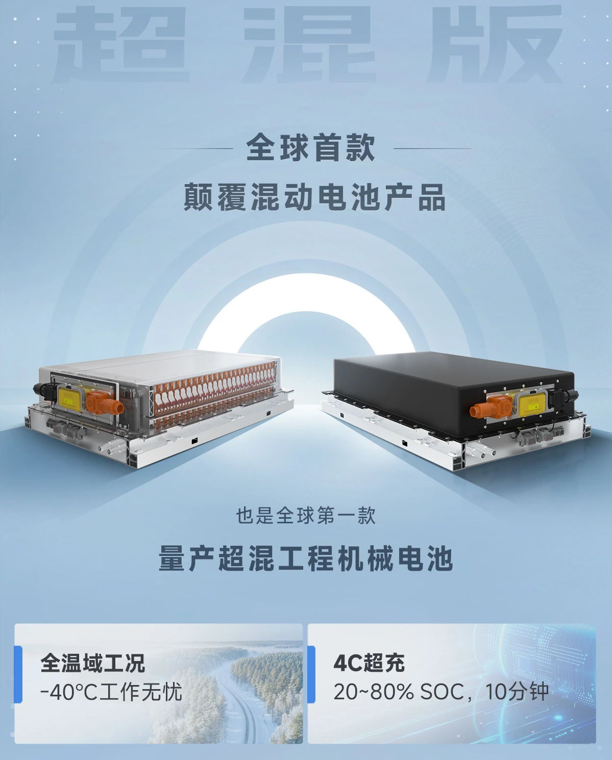 比亚迪，又要给工程机械同行“上课”了，这次是电池，夸张的电池