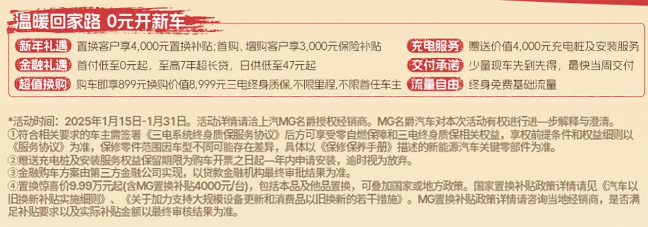 MG ES5价格调整，置换9.99万起，最低0首付，有意思！