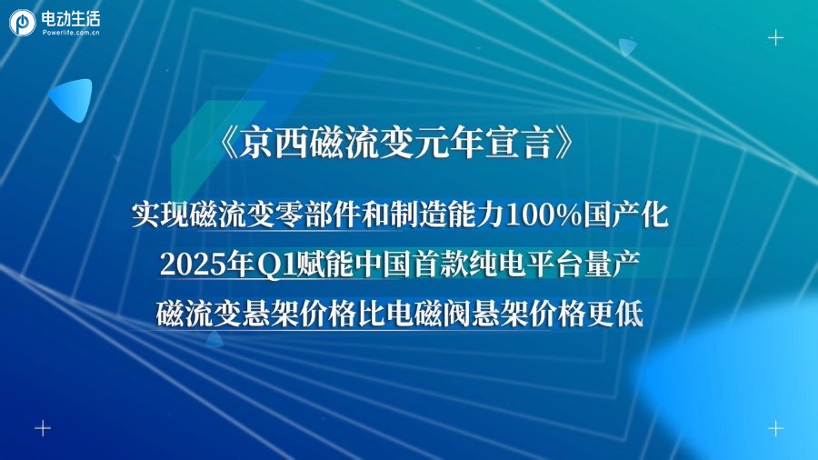 京西集团第四代MagneRide®磁流变悬架国产 磁流变元年启航