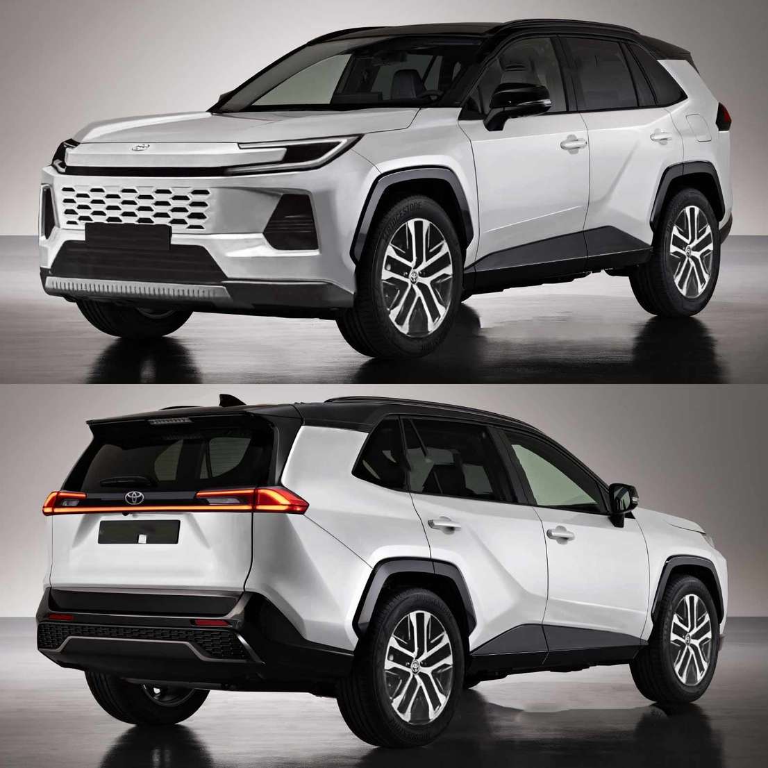 2026款丰田RAV4渲染图来了 格栅变化大 贯穿式尾灯 与老款区别在哪？