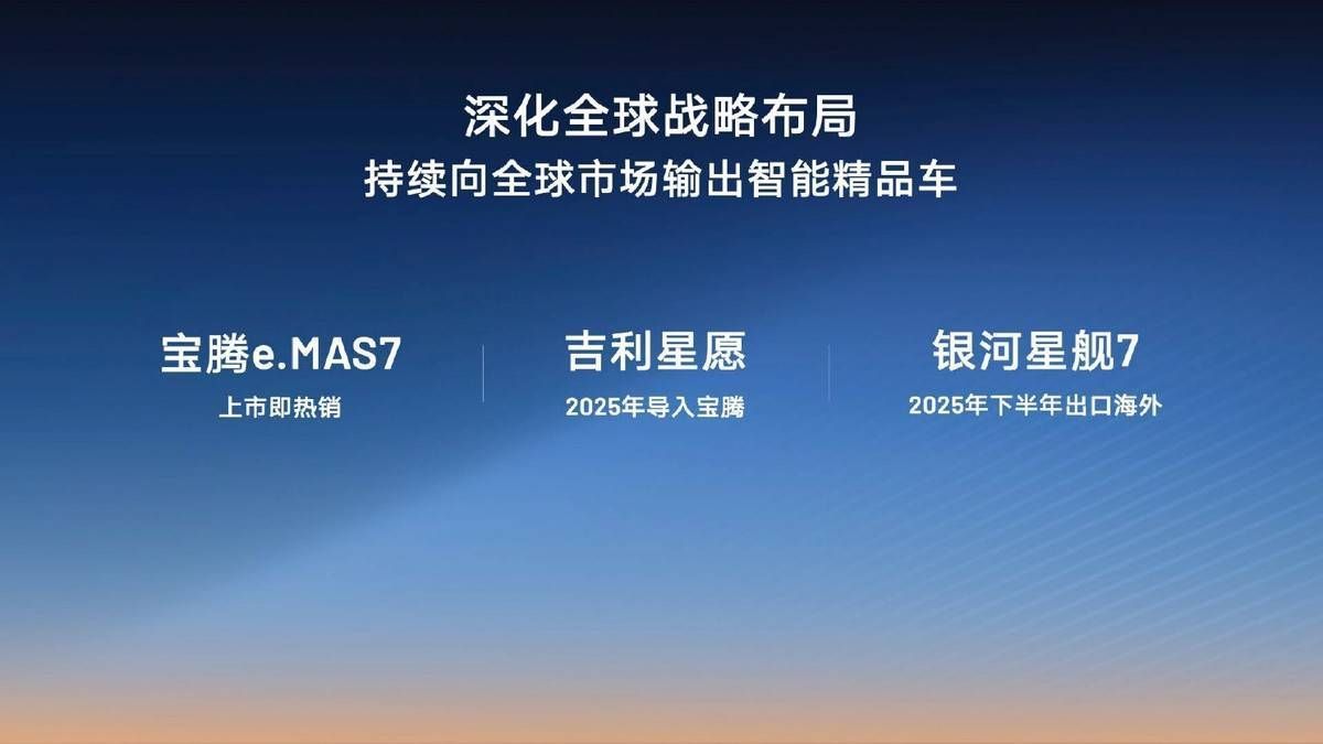 淦家阅解析吉利271万辆的年销目标：银河将推5款新车