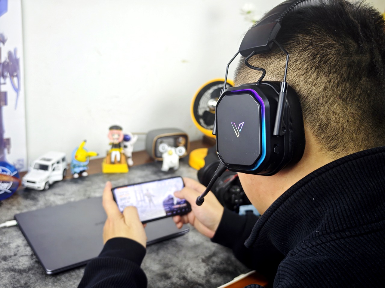 兼容多设备，电竞必备！雷柏VH850多模耳机听声辨位超神体验