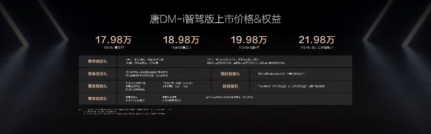 引领20万级家用SUV智驾普及，唐DM-i智驾版上市售17.98万起