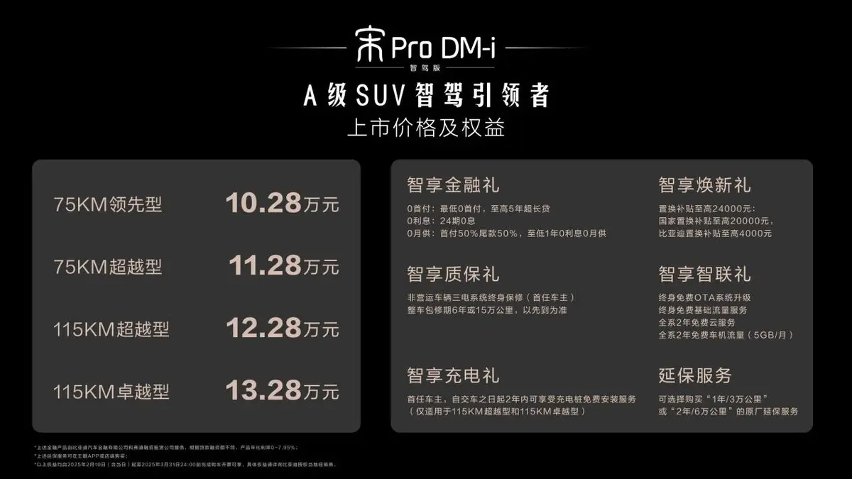 10.28万元起，宋Pro DM-i智驾版全系标配“天神之眼 C”重磅上市