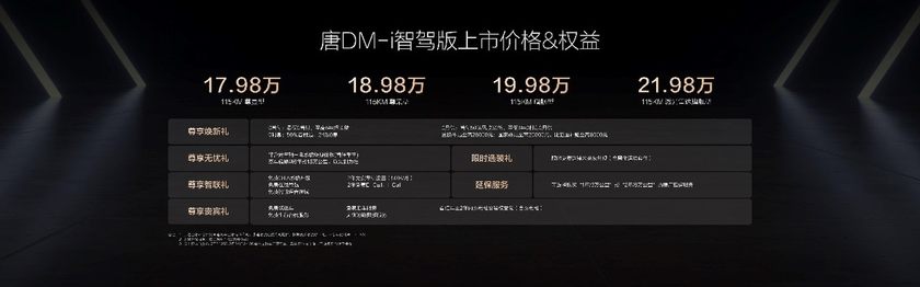 引领20万级家用SUV智驾普及，唐DM-i智驾版上市17.98万元起售