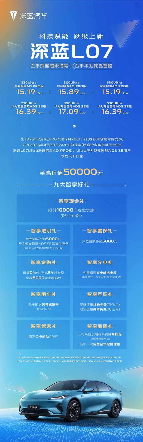 售价15.19万起！深蓝L07携三大天花板最强战力跃级上新