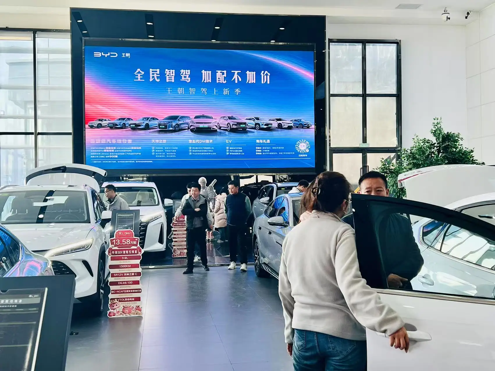 比亚迪王朝10款新车开创全民智驾时代，终端销售门庭若市