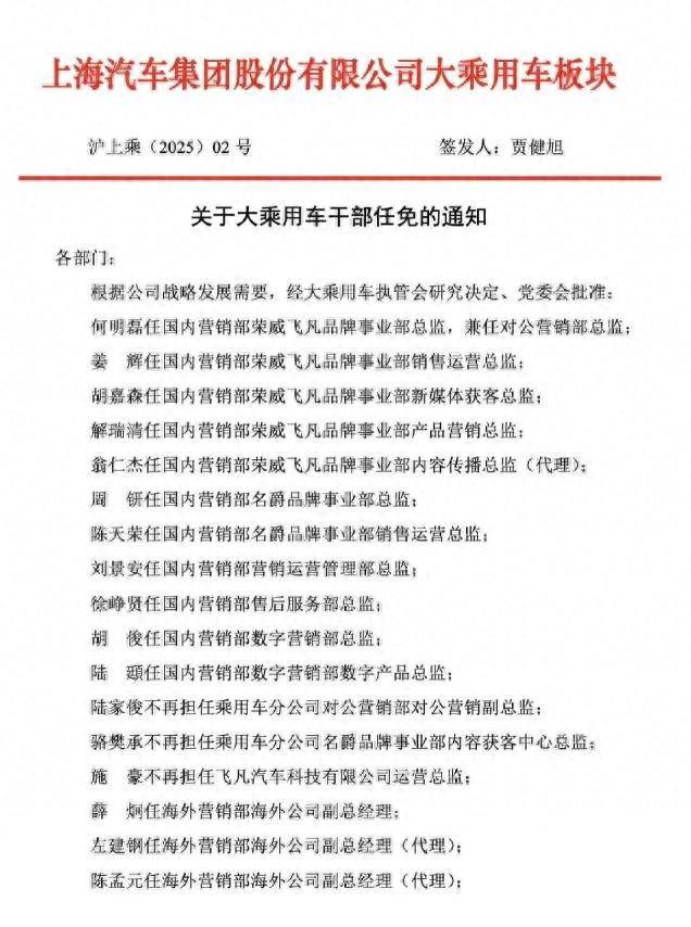 王晓秋贾健旭重整上汽自主，大换血首该抛弃传统老大思维｜简评