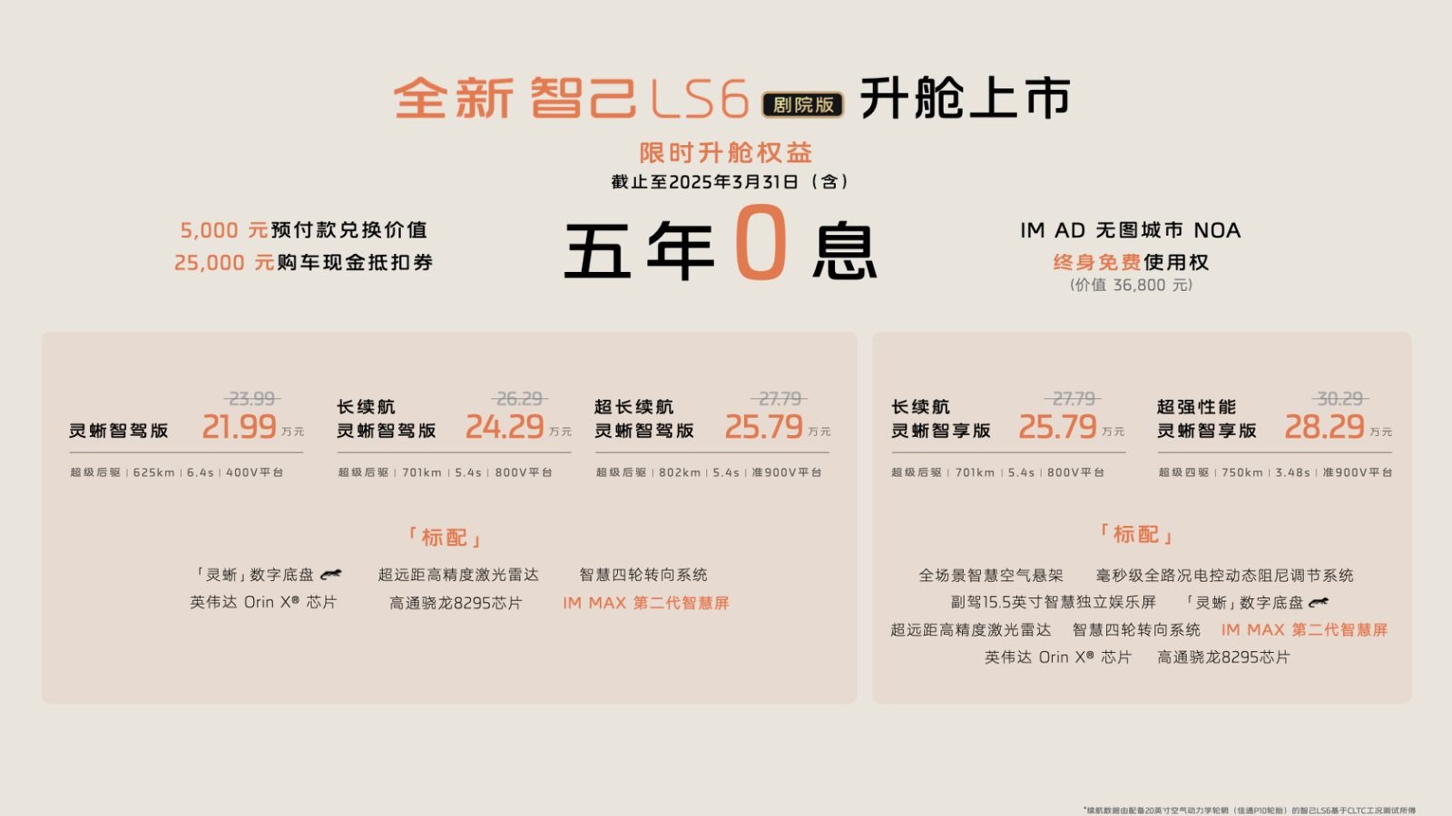 移动头等舱来袭！智己LS6剧院版21.99万起超值上市