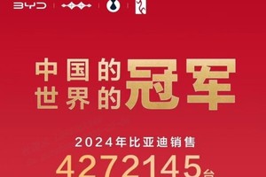 比亚迪 2024 年全球销量三冠王，彰显新能源汽车领军实力