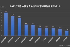 比亚迪宋家族 2 月热销 8.9 万辆再夺主流SUV家族销冠