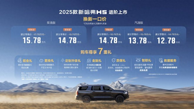 2025款新哈弗H5上市 12.78万元起售