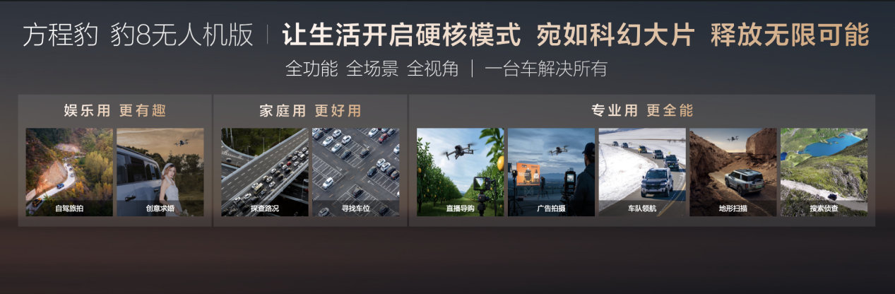 方程豹豹8无人机版上市，售价39.58～42.38万元