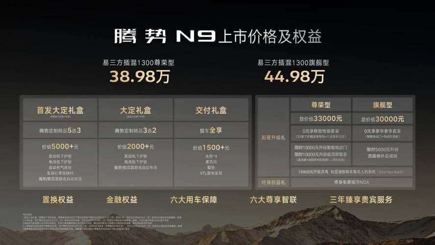 科技安全全能旗舰SUV腾势N9震撼上市38.98万元起售