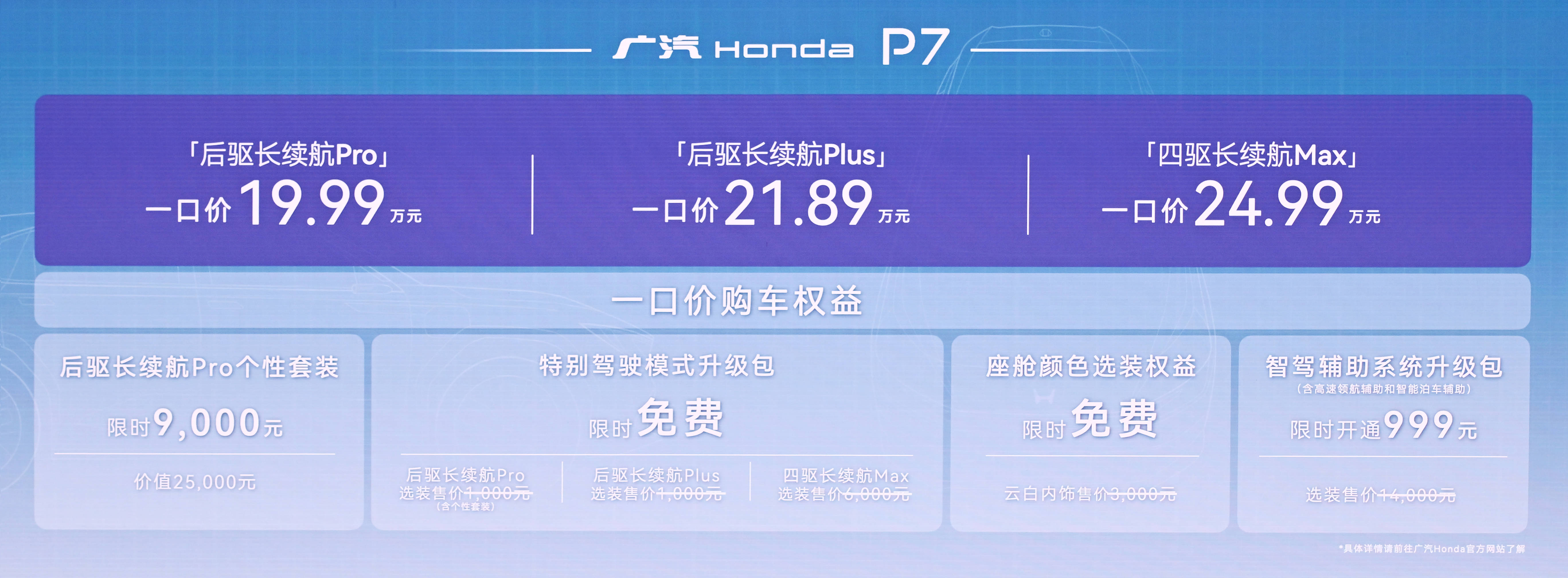 19.99万元起，新驾趣纯电SUV广汽本田P7闪耀上市