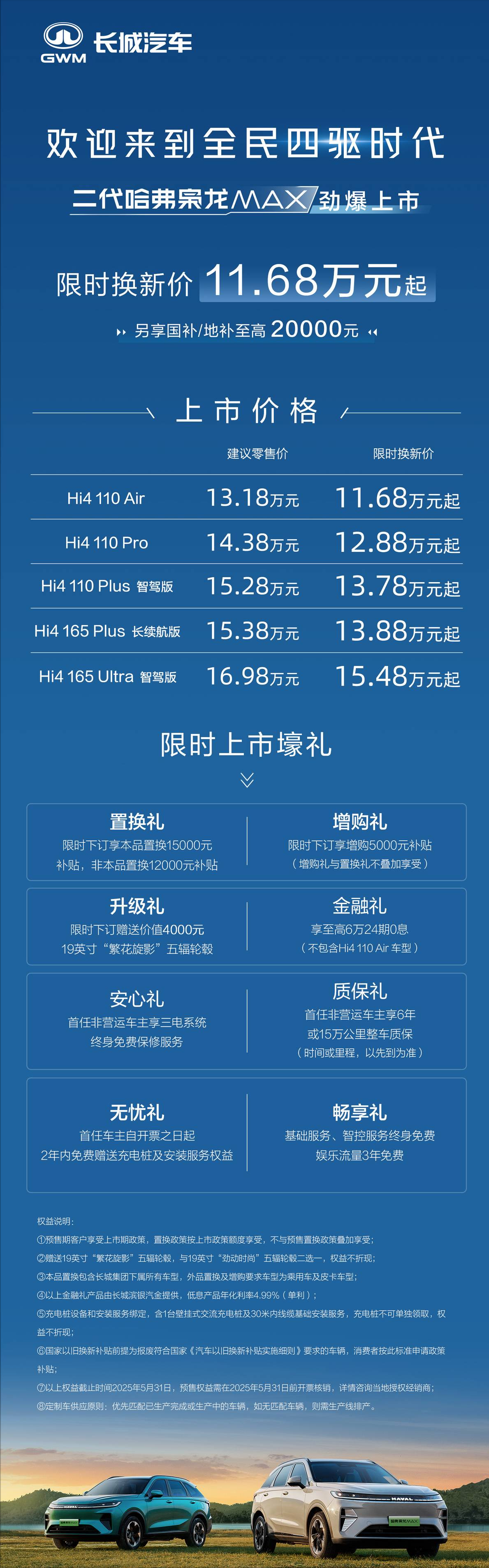 “买得起，用得起”的全新四驱体验，二代哈弗枭龙MAX上市
