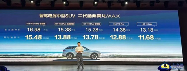 二代哈弗枭龙MAX正式上市 限时焕新价11.68万元起