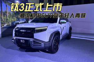 钛3正式上市 潮流机甲SUV受年轻人青睐