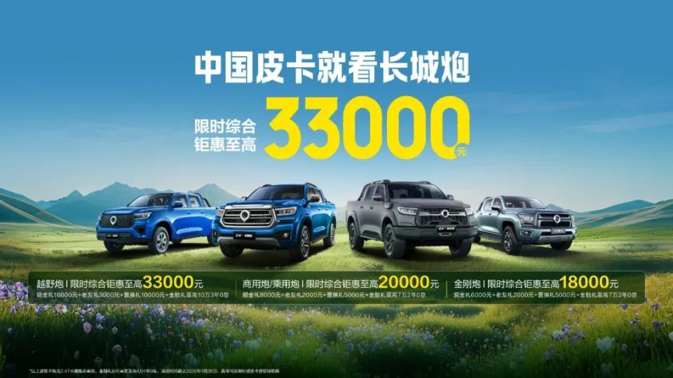 长城皮卡一季度销量突破5万辆 逆势大涨15% 山海炮Hi4-T即将发布