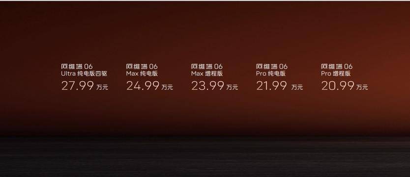 20万级唯一“满血华为”智能辅助驾驶 阿维塔06上市，20.99万元起